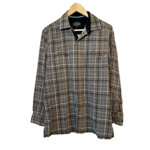 Nat Nast Luxury Originals Mens‎ M Plaid Corduroy Long Sleeve Shirt Silk Cotton